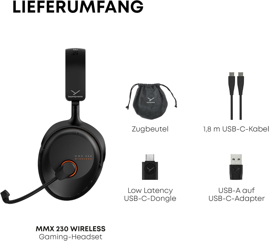 beyerdynamic MMX 230 Wireless Gaming Headset mit Bluetooth® 6.0 und ANC in Arktisches Weiss, Arktisc