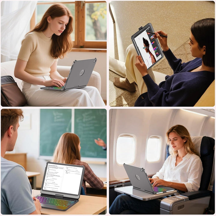 Tastatur Hülle für iPad A16 Hülle mit Tastatur iPad Hülle mit Tastatur 11 Hülle mit Tastatur für 10