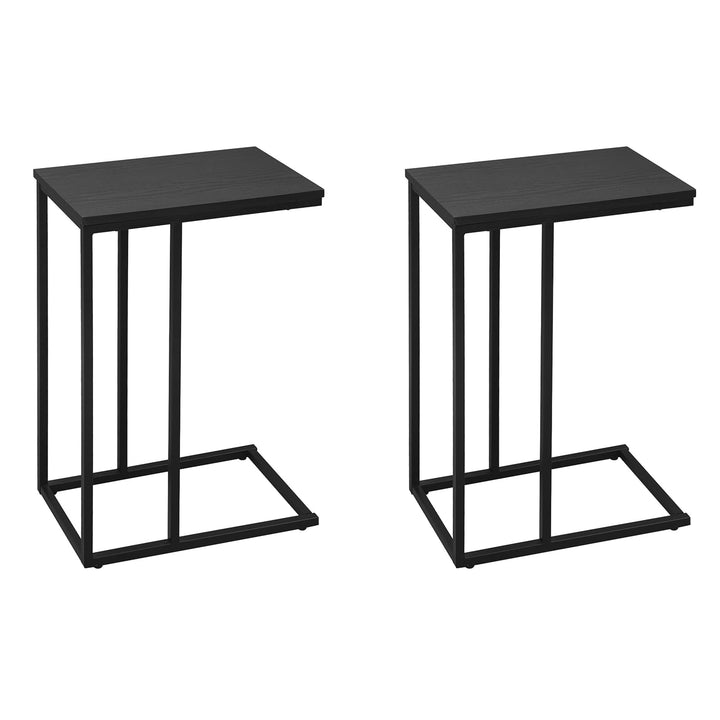WOLTU Beistelltisch 2er Set Kaffeetisch Couchtisch Sofatisch Nachttisch Betttisch Laptoptisch, Geste