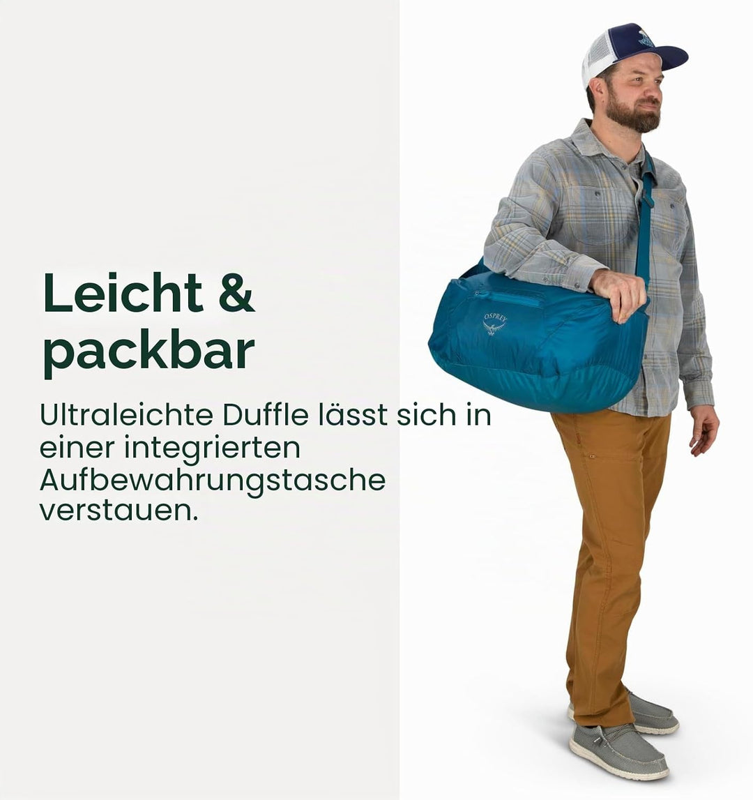 Osprey Ultralight Leichte Reisetasche O/S - Fassungsvermögen 30L Mars Orange, O/S - Fassungsvermögen