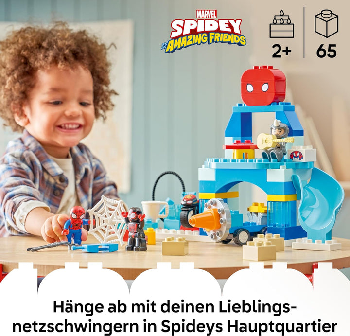 LEGO DUPLO | Marvel Team Spideys Hauptquartier - Lernspielzeug zur Förderung der Motorik - Kleinkind