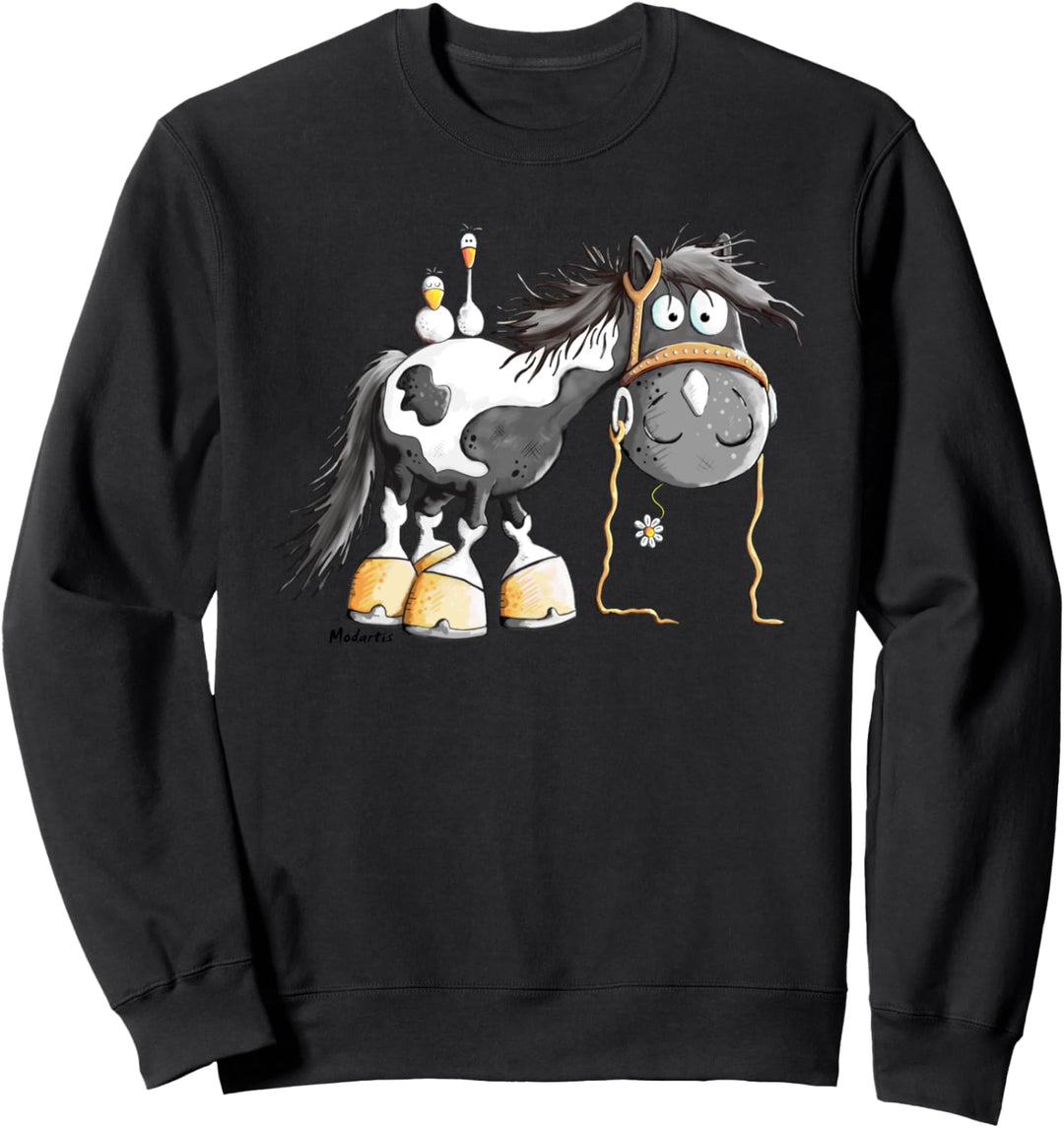 Süsser Schecke I Pferd Pony I Pferde Fan Fun Sweatshirt