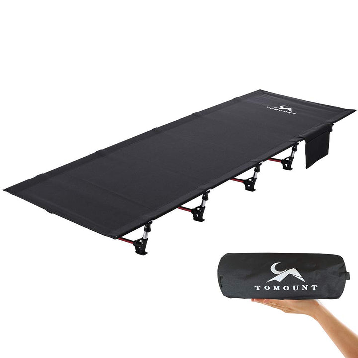 TOMOUNT Feldbett Ultraleichtes Klappbett Aluminium Stangen 190x70cm Kompaktes tragbares Campingliege