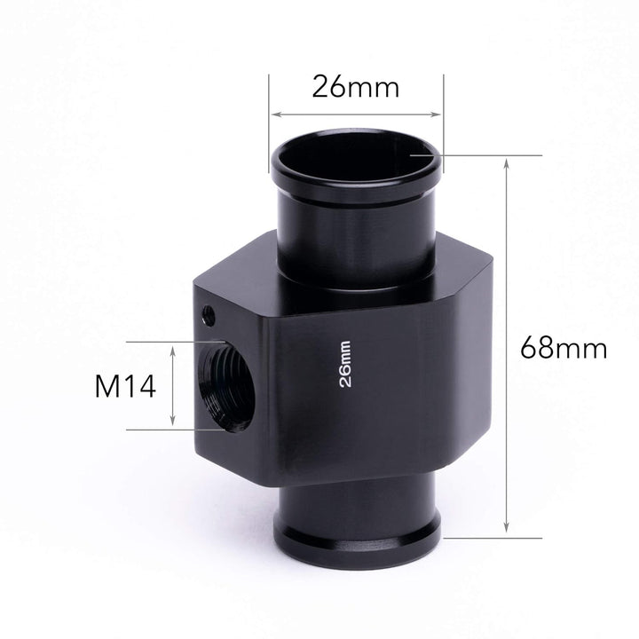 26mm, M14, Adapter Kühlerschlauch Kühlmittel Wasser Temperatur Geber Gewinde M14 metrisch Zusatz Ins