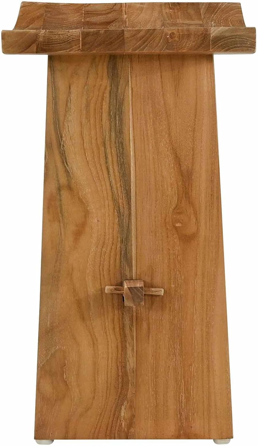 vidaXL Badezimmer Hocker Braun 50 x 29,5 x 50,5 cm Massivholz Teak, Badezimmer, Rechteckig, Minimali