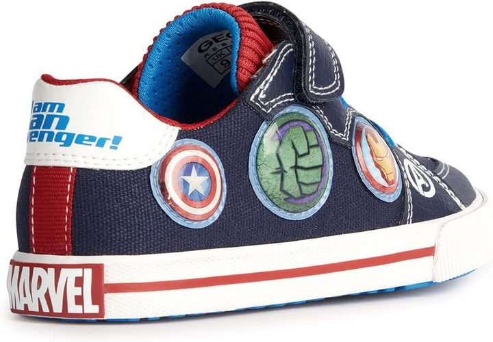 Geox Jungen J Kilwi Boy Sneaker 26 EU Navy Red, 26 EU Navy Red