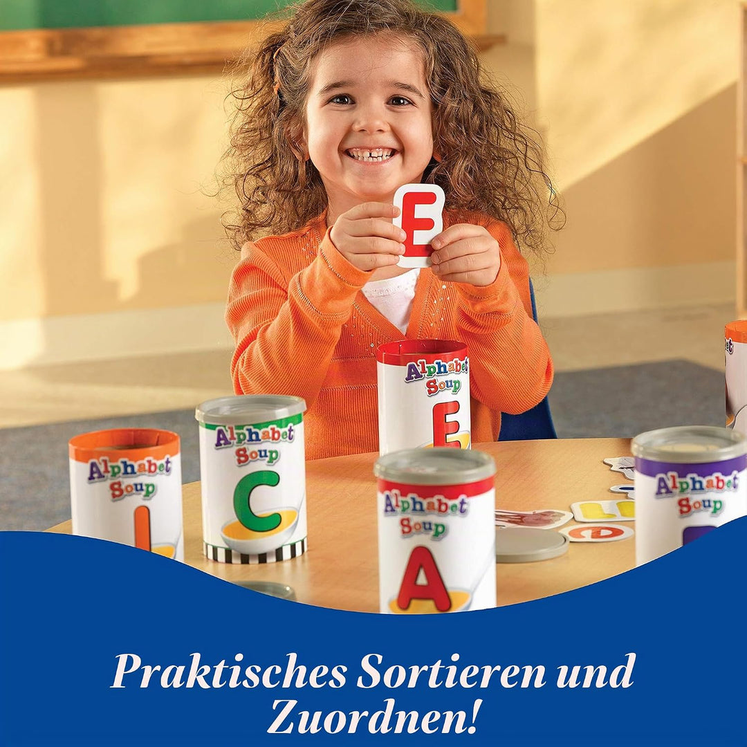 Learning Resources Sortierspiel „Buchstabensuppe“ Suppensortierer, Suppensortierer