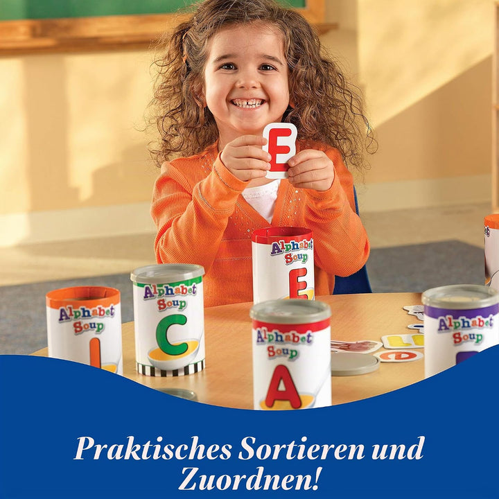 Learning Resources Sortierspiel „Buchstabensuppe“ Suppensortierer, Suppensortierer