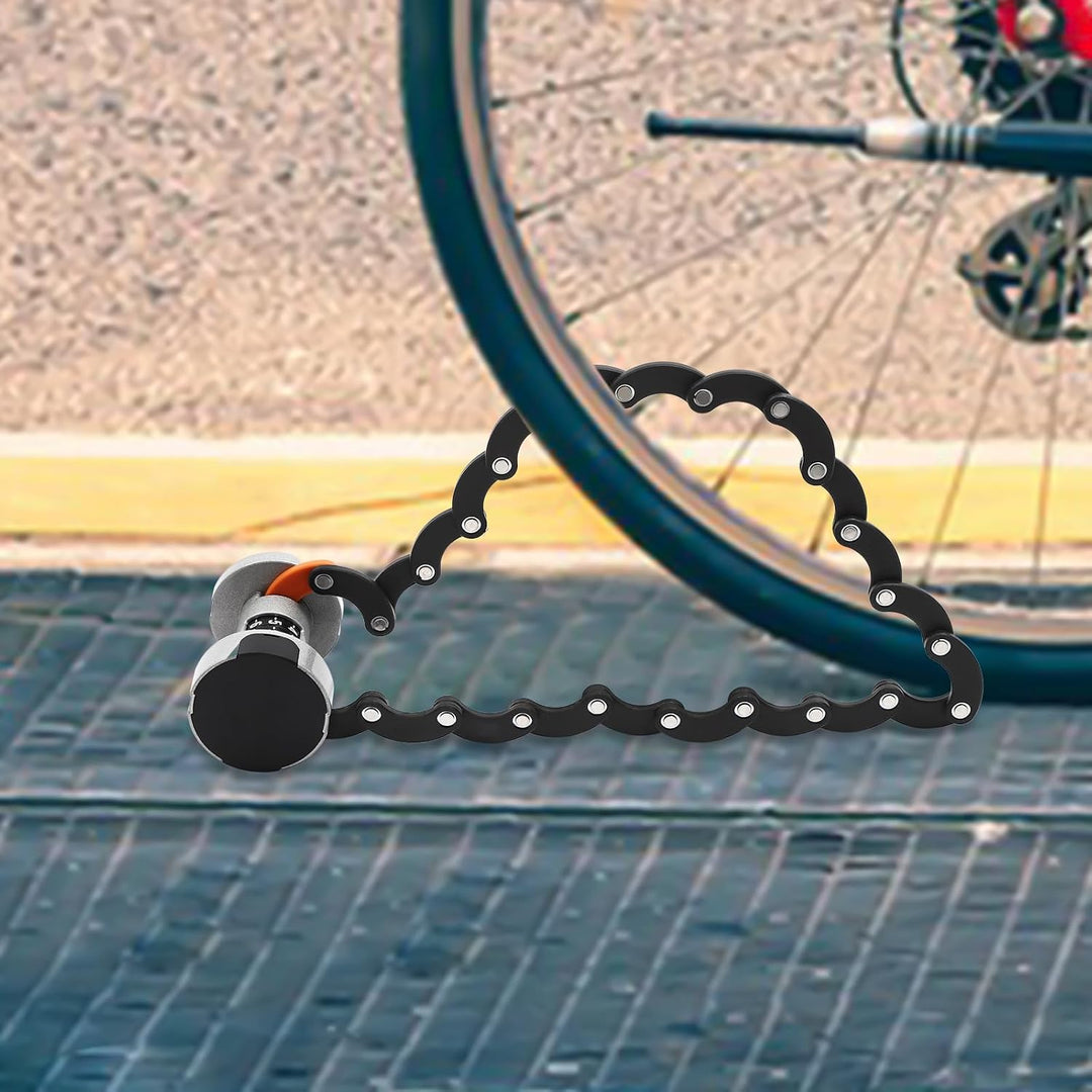 Fahrradschloss Faltschloss Fahrrad, Multifunktional Zahlenschloss, Leicht zu Lagern, 2 Wege Passwort