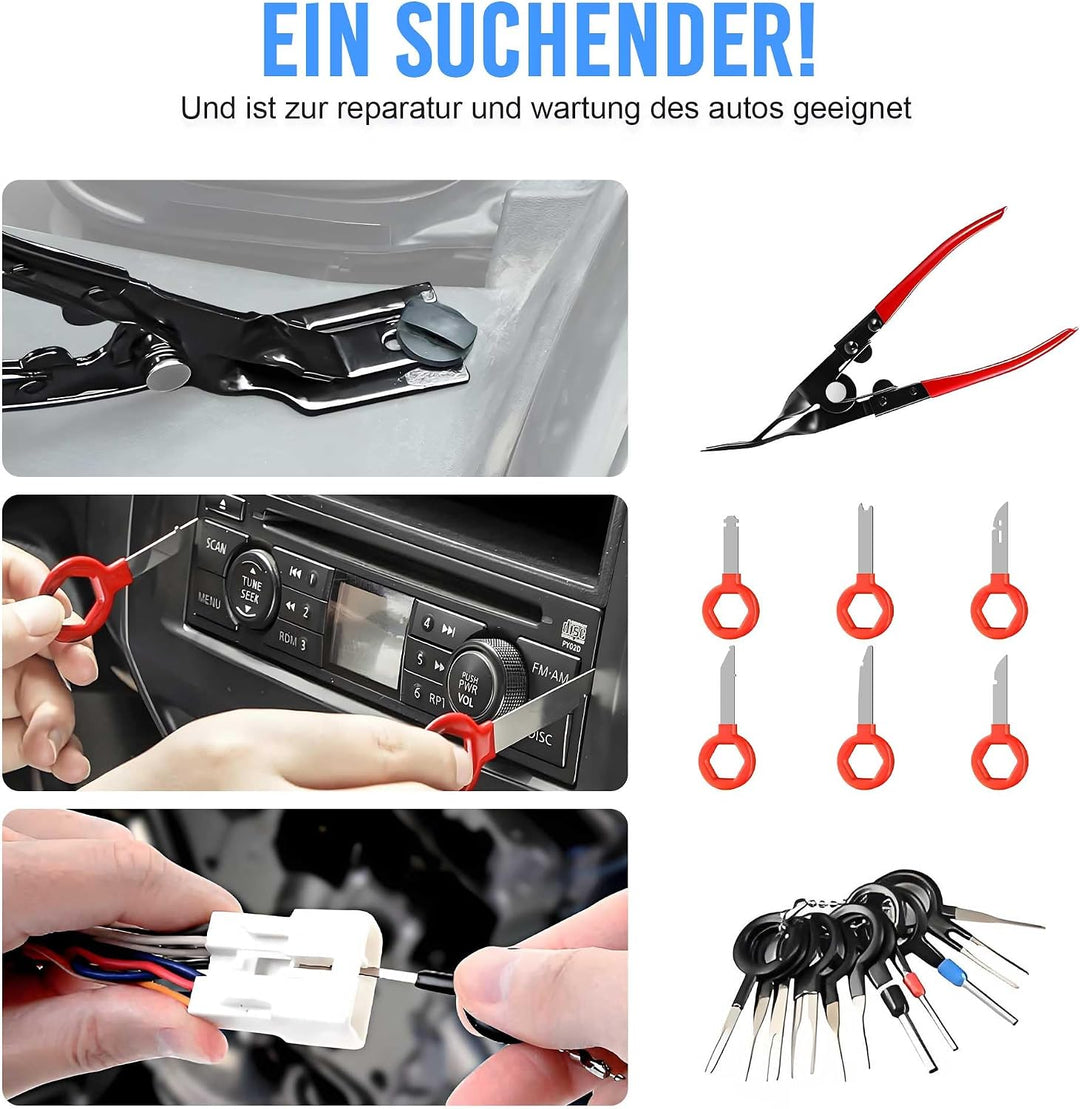 MICTUNING 330 Stück Auto Demontage Werkzeuge, Montage Werkzeugset, 330 Stück