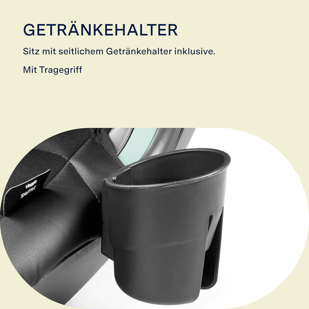 Peg Perego Viaggio Shuttle Autositz, Auto-Sitzerhöhung mit ISOFIX für Kinder von 125 bis 150 cm (6-1