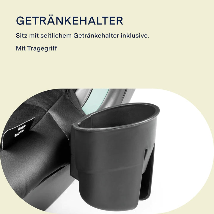 Peg Perego Viaggio Shuttle Autositz, Auto-Sitzerhöhung mit ISOFIX für Kinder von 125 bis 150 cm (6-1