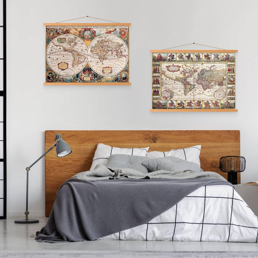 Ywlake Bilderrahmen B0, Posterrahmen, magnetisch, Naturholz, für Poster, magnetisch, Rahmen zum Aufh