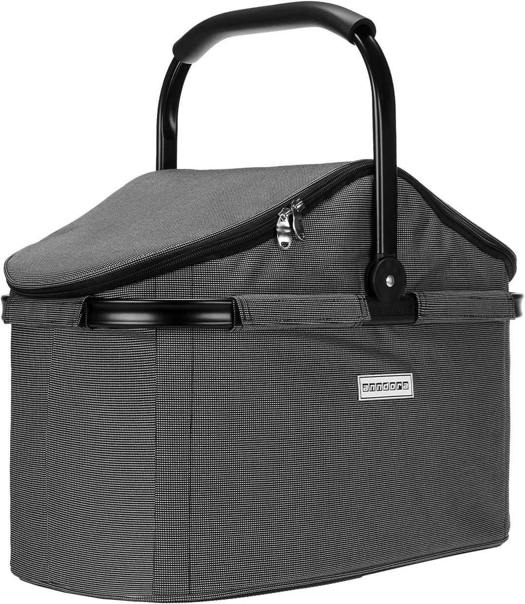 anndora Einkaufskorb 25 Liter Isolierkorb - Grau Iso: Grau Gewebt
