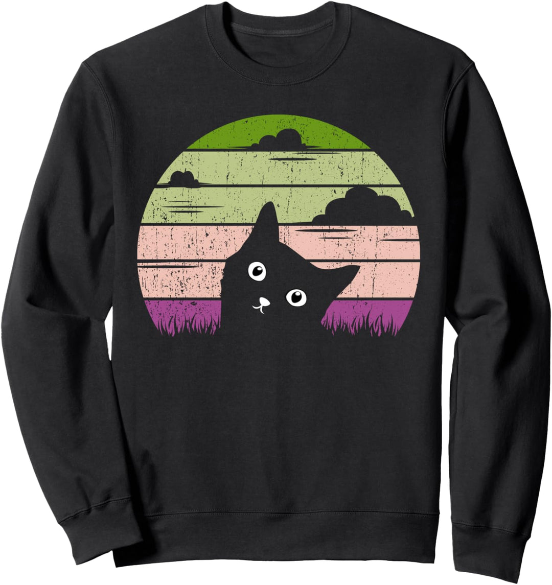Katze Damen Katzenmama Katzenbaby Miau Katzen Motiv Geschenk Sweatshirt
