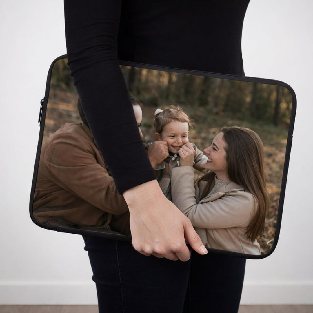 PhotoFancy® – Personalisierte Laptoptasche mit Foto bedrucken – Neopren Notebook Hülle selbst gestal