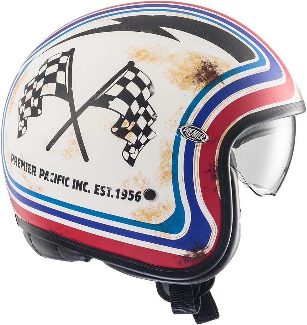 Premier Unisex-Adult Vintage Offener Helm XS BTR 12 BM, XS BTR 12 BM