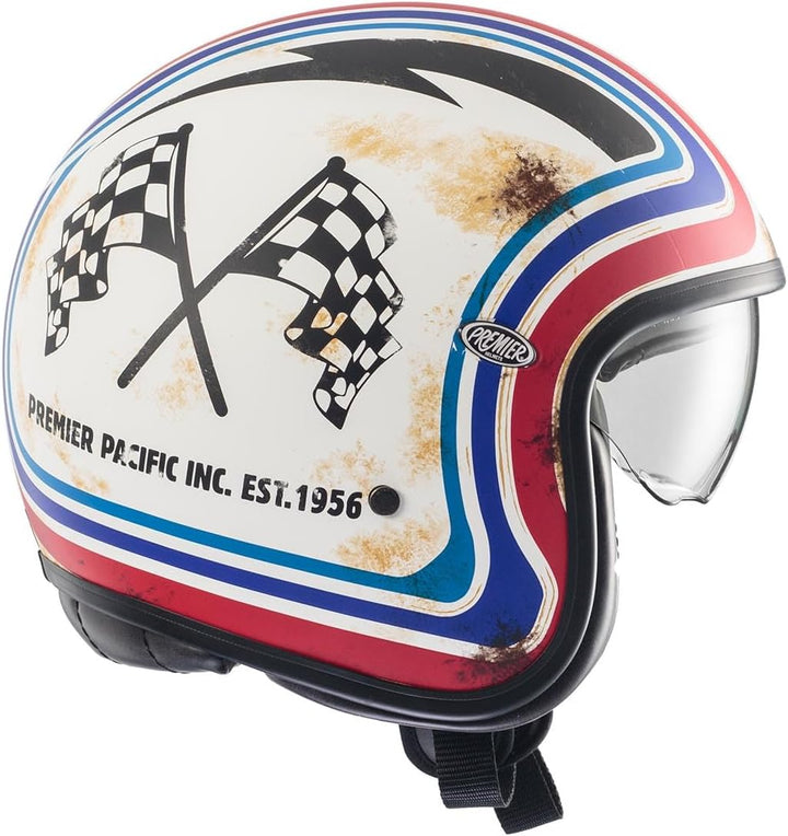 Premier Unisex-Adult Vintage Offener Helm XS BTR 12 BM, XS BTR 12 BM