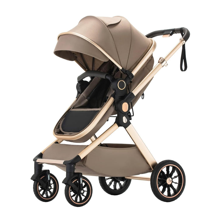 BEBBY 3-in-1 Kinderwagen KombiKinderwagen-Set 2-in-1 Buggy faltbar Luxus Hochlandschaft Neugeborenes