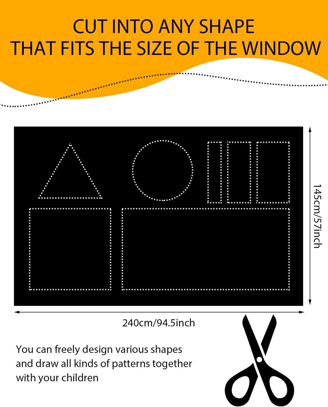 Fenster Verdunklungsstoff, Aicoya Tragbare Verdunkelung 240x145 cm mit Saugnäpfe Sonnenschutz Dachfe