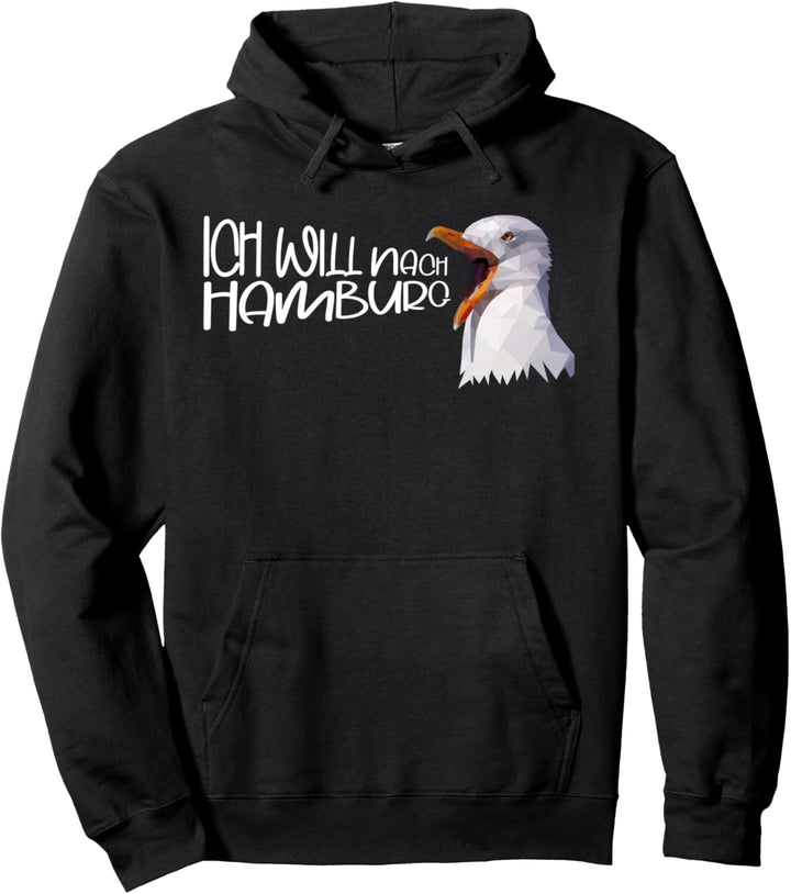 Hamburg Hafen Elbe Küste Möwe norddeutsch Möwen Hamburg Pullover Hoodie