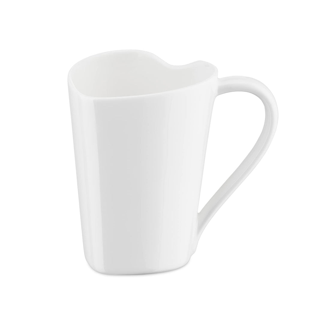 Alessi Mug To MMI24 - Mug Herzförmig aus Bone China, Weiss