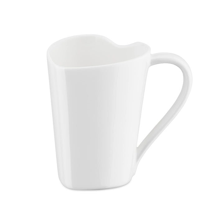 Alessi Mug To MMI24 - Mug Herzförmig aus Bone China, Weiss
