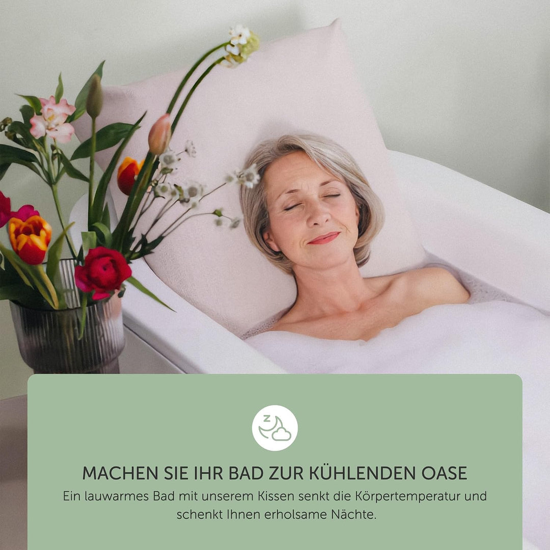 Ergonomisches Badewannenkissen | Premium Wellness Badekissen 3D-Mesh | Schnelltrocknendes Badewannen