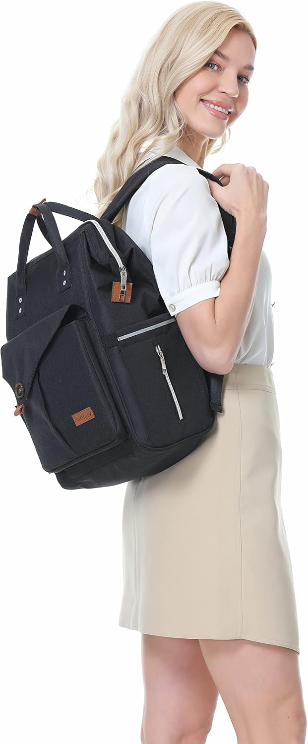 NEOtech Care Wickeltasche Rucksack für Baby Mädchen/Junge, breite Öffnung, Multifunktions-Organisati