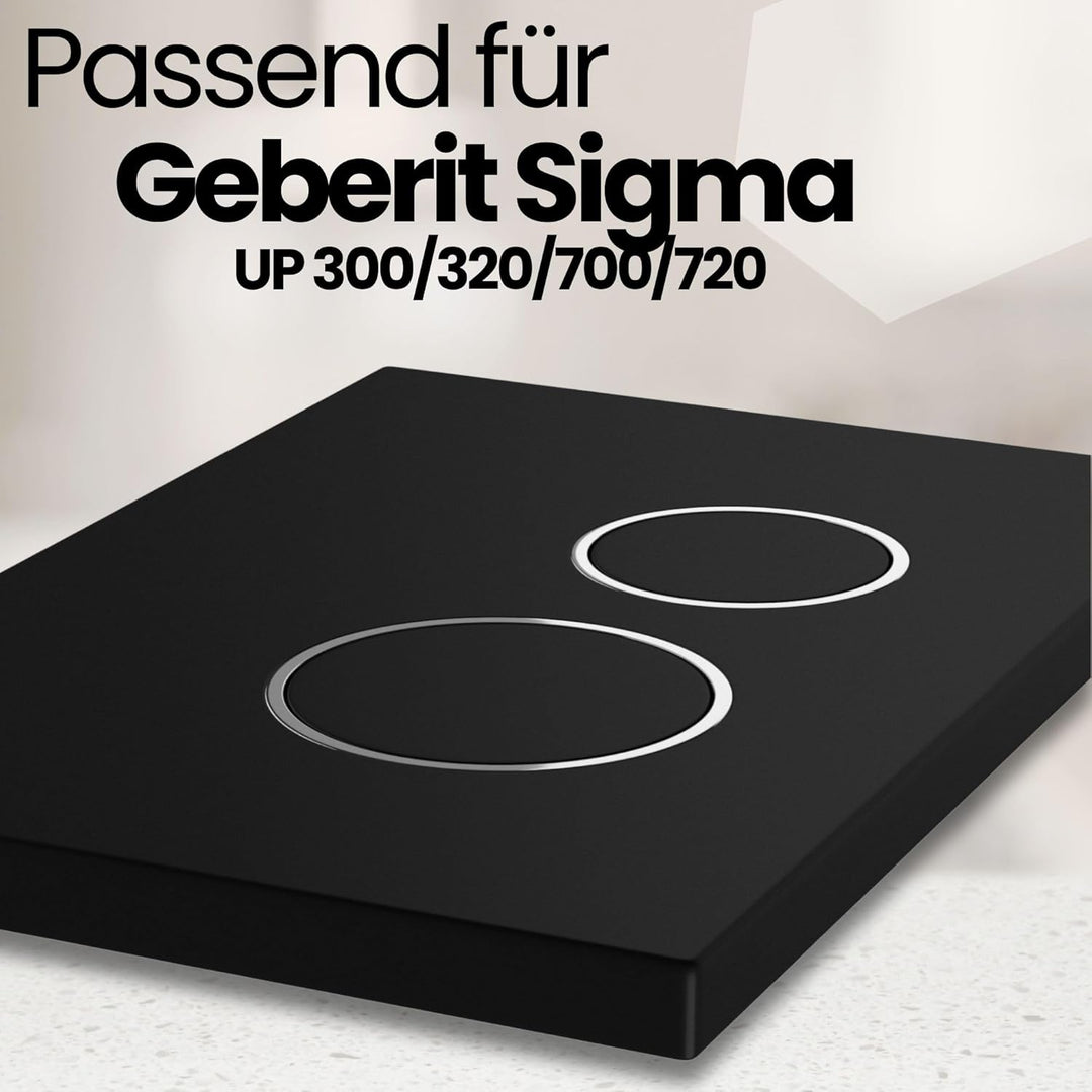 MYLAVABO Drückerplatte WC Betätigungsplatte passend für Geberit Sigma Vorwandelement für Geberit Spü