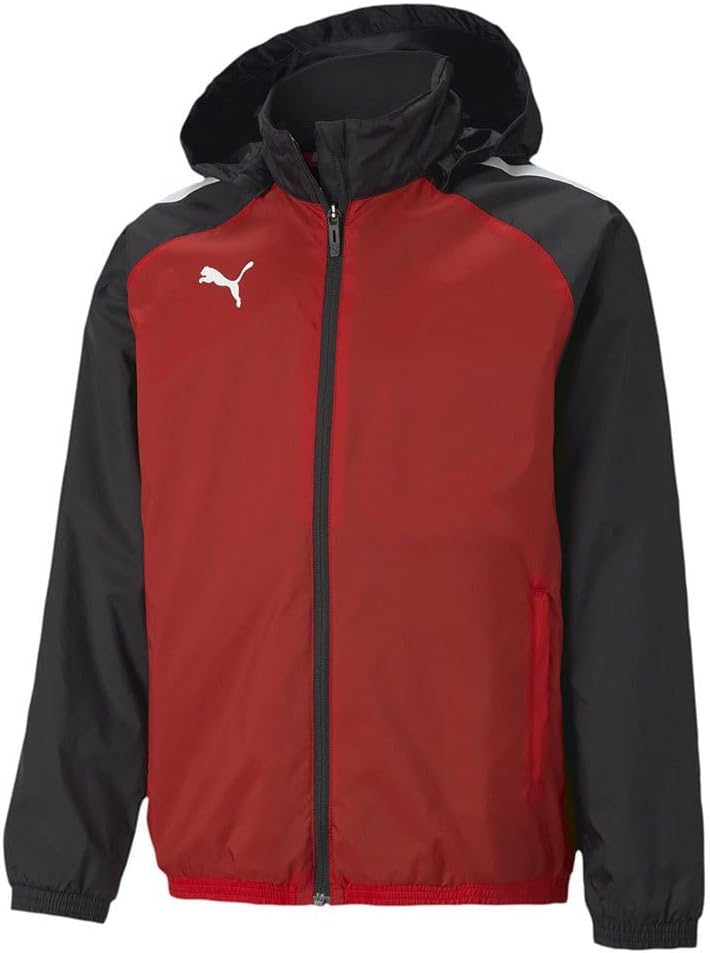 PUMA Unisex Baby Teamliga All Weather Jacke, Puma, Rot