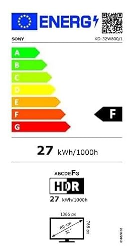 Sony BRAVIA, KD-32W800, 32 Zoll Fernseher, LED, 2K HDR, Android TV, Smart TV Sony KD-32W800 2023 W80