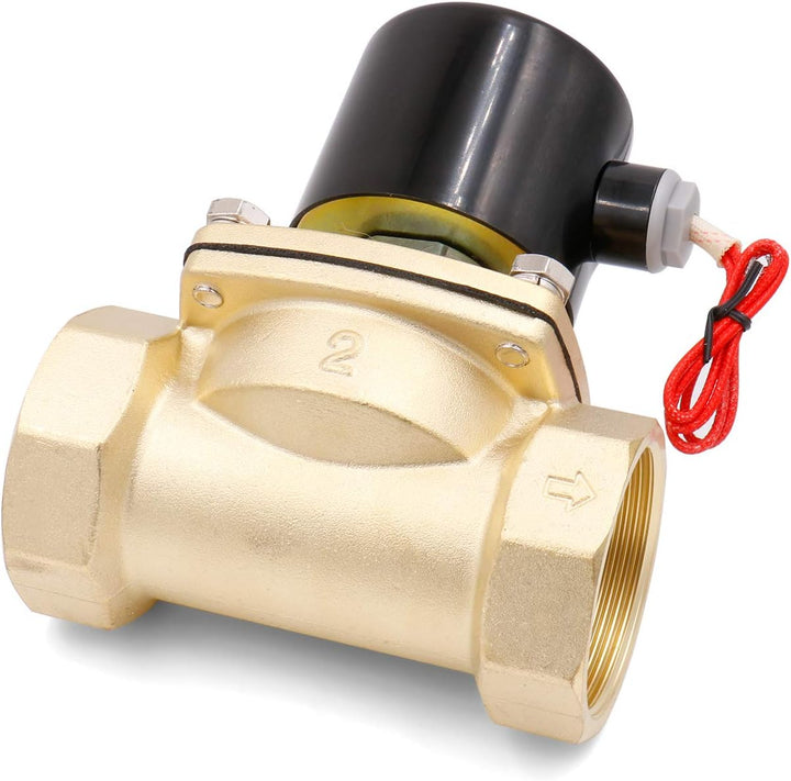 Heschen Elektrisches Messing-Magnetventil, 2W-500-50, PT2'', AC220V, Direktwirkung Wasser, Normal Ge