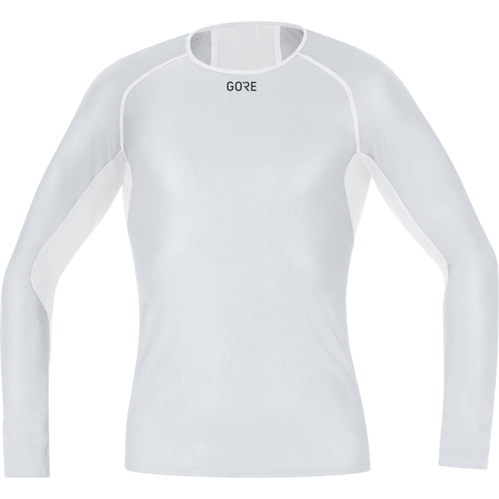 GOREWEAR M Gore® Windstopper® Base Layer Shirt Langarm S Light Grey/White, S Light Grey/White