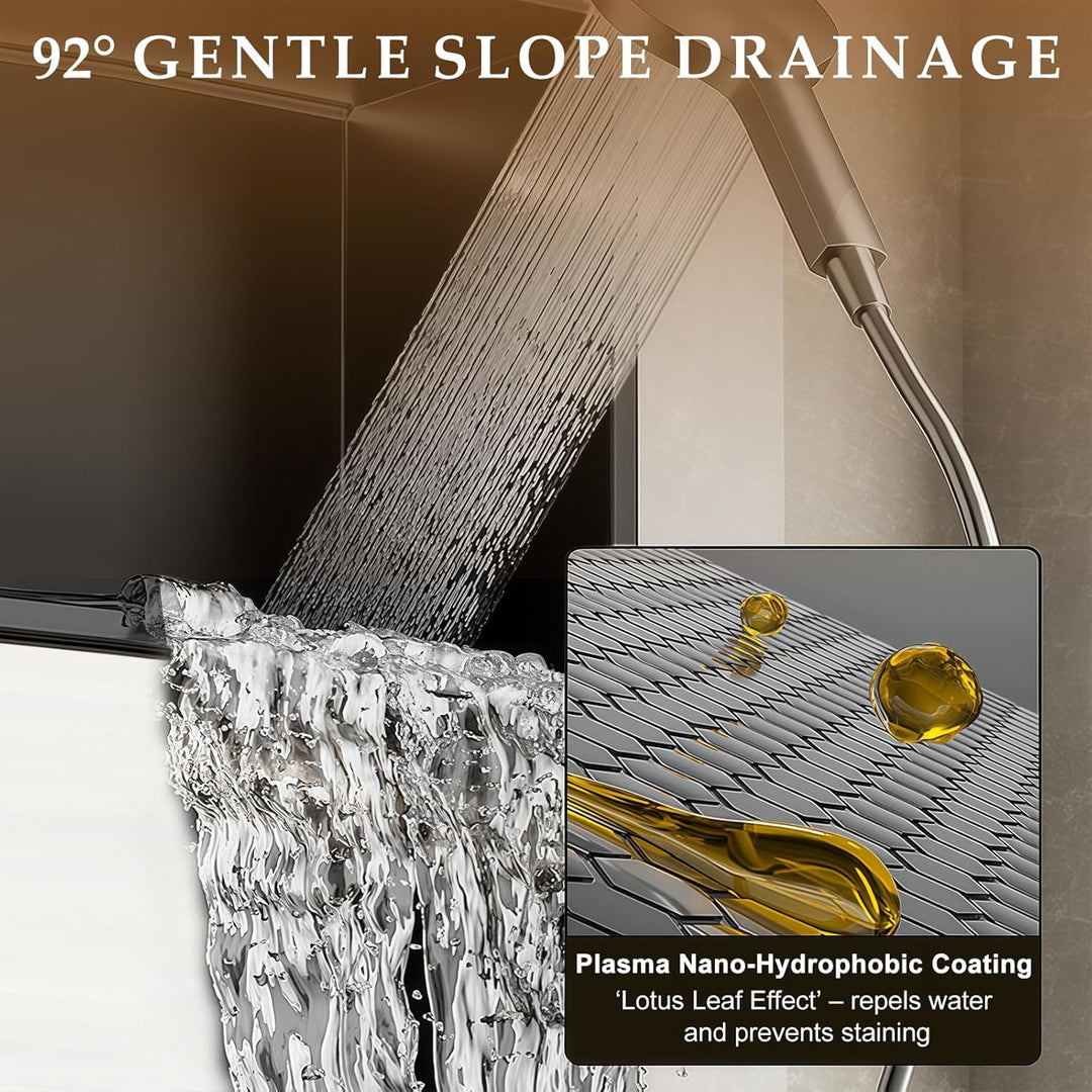 Wandnische Dusche 304 Edelstahl 60x20x15cm Badezimmer Lagerung Nische,Eingebettete Duschnische Doppe
