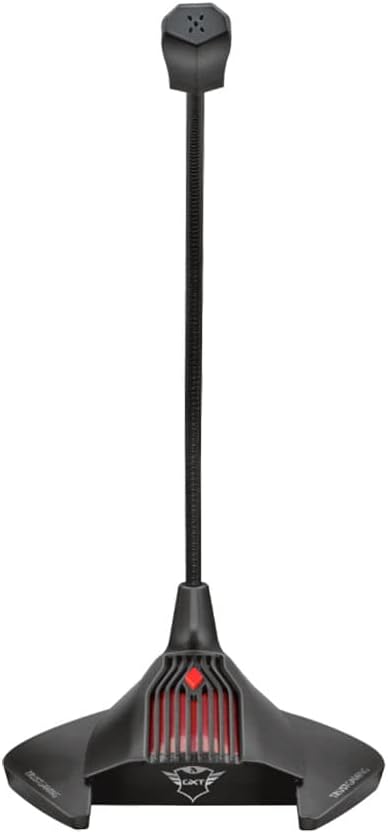 Trust Gaming GXT 239 Nepa Gaming Mikrofon für PC (Standmikrofon mit 3.5mm Klinke für Skype, Streamin