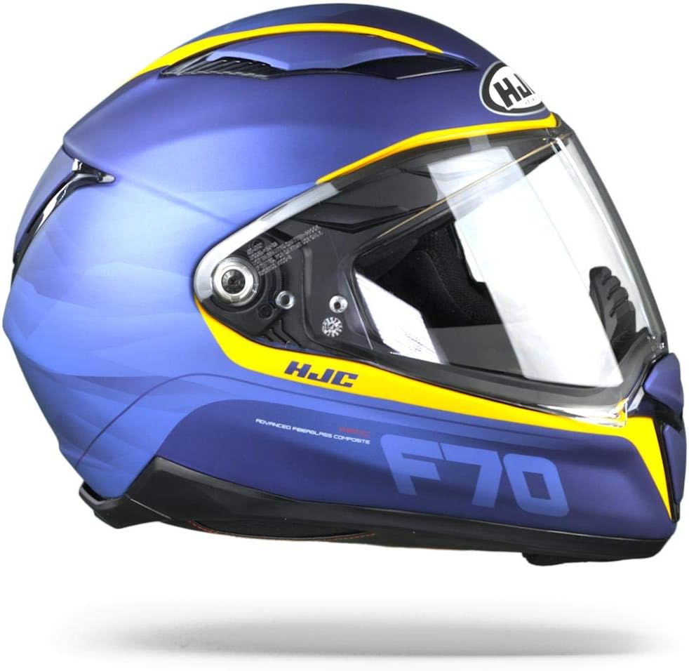 HJC Helmets Herren Nc Motorrad Helm, Blau/Orange, L, L
