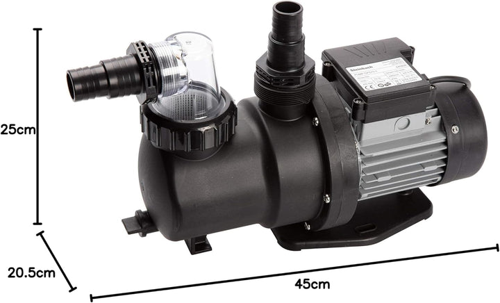 Steinbach Filterpumpe SPS 75-1, selbstsaugend, 230 V/450 W, Q= 142 l/min, max. Pumphöhe 9 m, 040920,