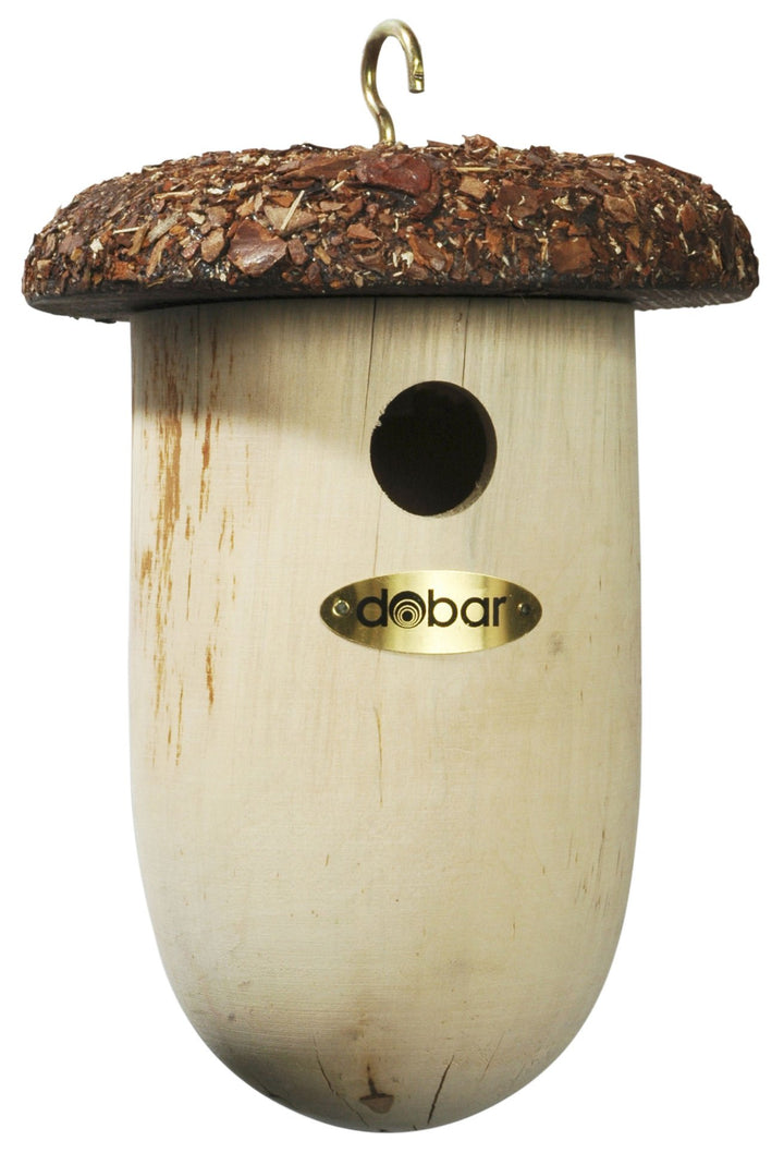 dobar 37140e Nistkasten Eichelform- Vogelkasten aus Massivholz - Nisthilfe für Blaumeisen - Meisenka