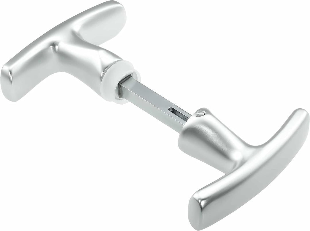 Garagentorgriff mit Innengriff, Alu F1, ergonomisch, 8x60 mm Set, 8x60 mm Set