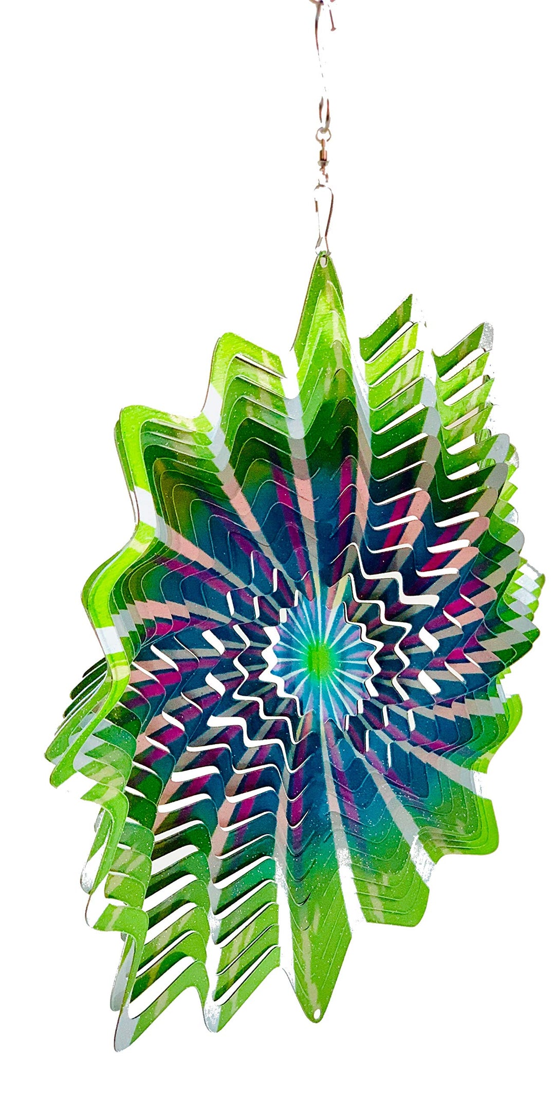 Dundee Deco W1010 Windspiel in Geschenkbox – 3D-Hängende Innen- und Aussendekoration – Mandala – Del
