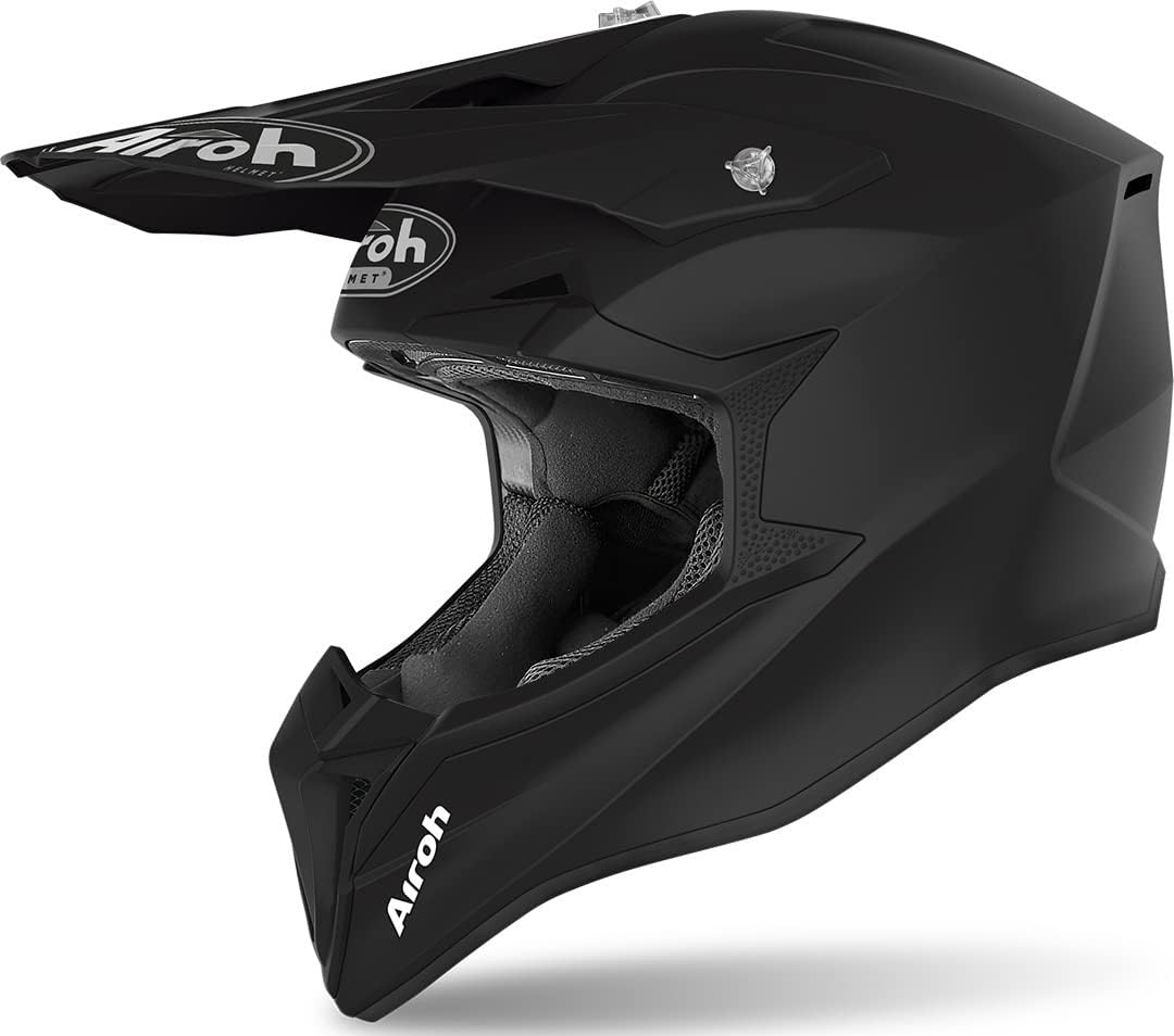 Airoh Motocross-Helm Wraap Color - Black Matt Schwarz XXL, Schwarz XXL