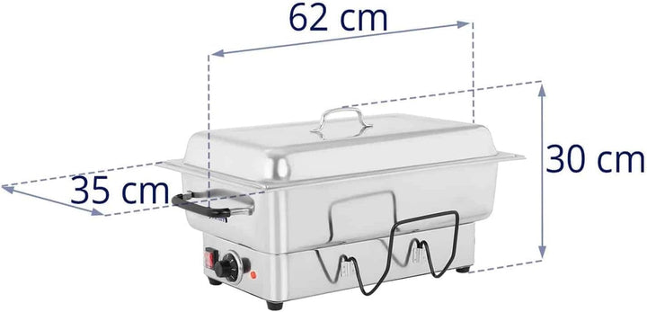 Royal Catering RCCD-1/1-100-ES-E Chafing Dish Warmhaltebehälter Speisewärmer Elektrisch (1600 W, 30-