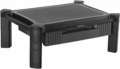 StarTech.com Monitorständer mit Schublade - Höhenverstellbar - Unterstüzt bis zu 32 Zoll Monitore (1
