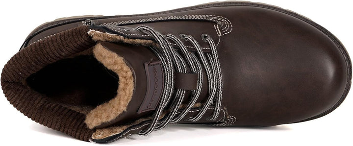 Unisex Winterstiefel Warm Winterschuhe Gefütterte Stiefeletten Wasserdicht Boots Gr.36-47, 41 EU Dun