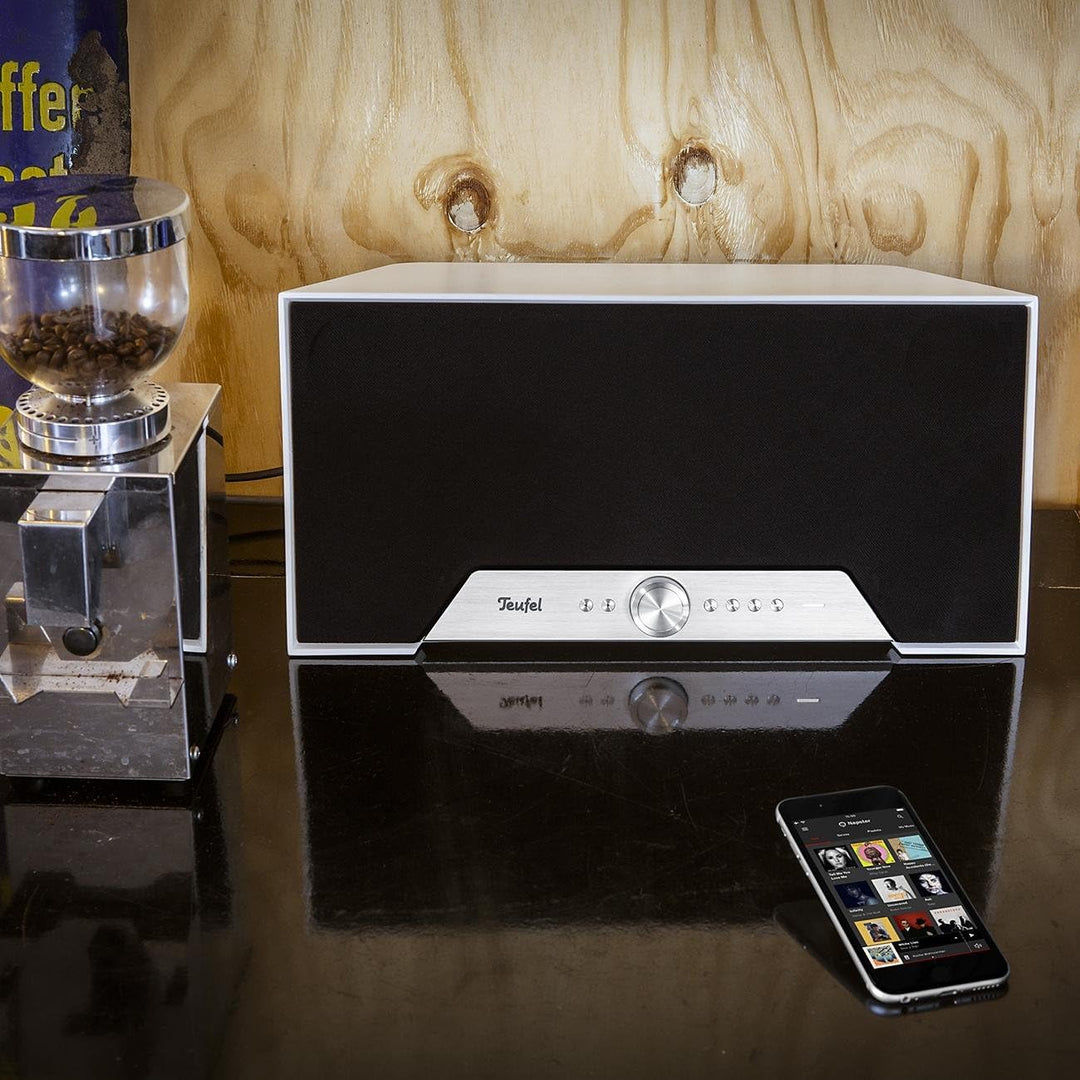 Teufel ONE M - All-in-One Soundystem Bluetooth Lautsprecher mit W-LAN, Integriertem Subwoofer, Multi