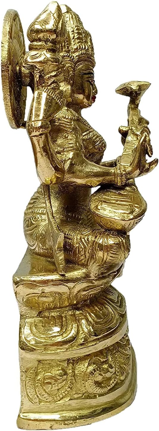 Saraswati Maa Murti Saraswati Saraswati Messing-Statue MD43