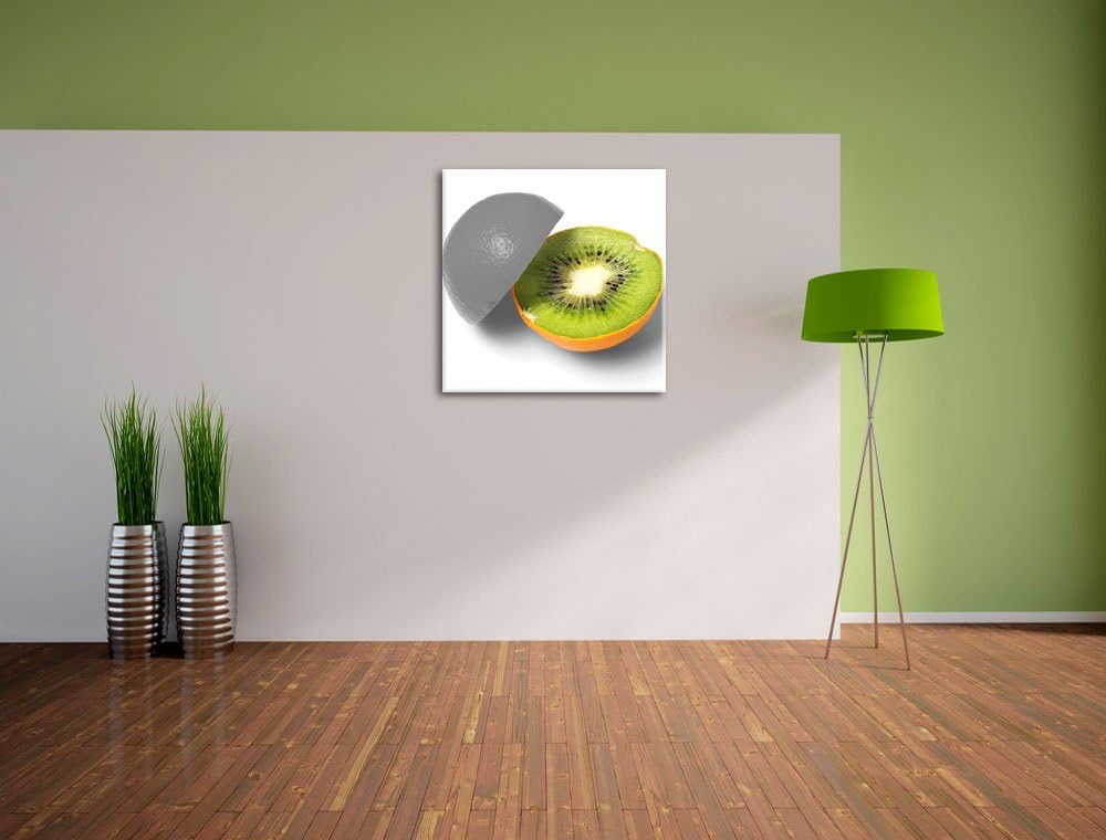 Pixxprint Orangen Kiwi Fruit Früchte Obst als Leinwandbild/Grösse: 70x70 cm/Wandbild/Kunstdruck/fert