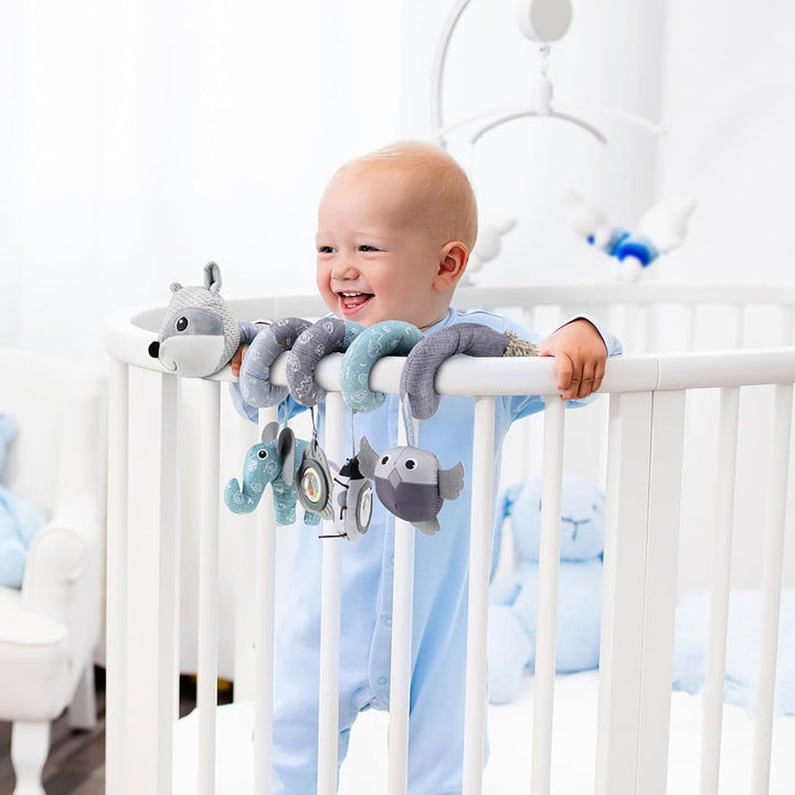 Kinderwagen Spielzeug, Baby Activity Spirale Spielzeug mit Musik, Hängendes Spiral Plüsch Spielzeug