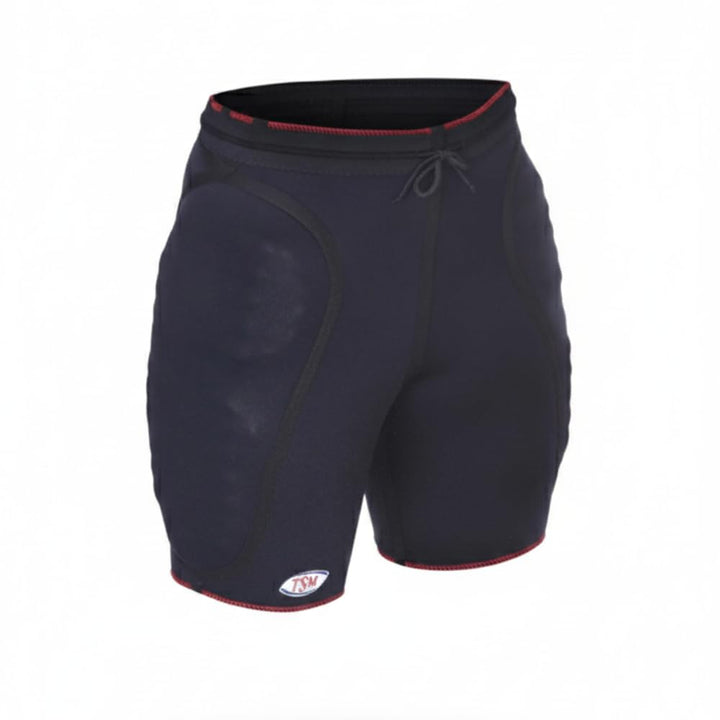 TSM Torwarthose aktiv 2190 Hüftpolsterhose Thermohose Shorts Hose dunkelblau/rot XL Schwarz, XL Schw